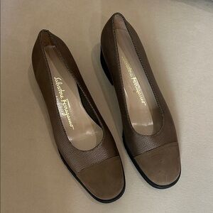 Salvatore Ferragamo Brown Flats